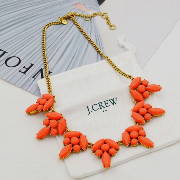 J. Crew Jewelry - J. Crew Matte Coral Cluster Statement Necklace